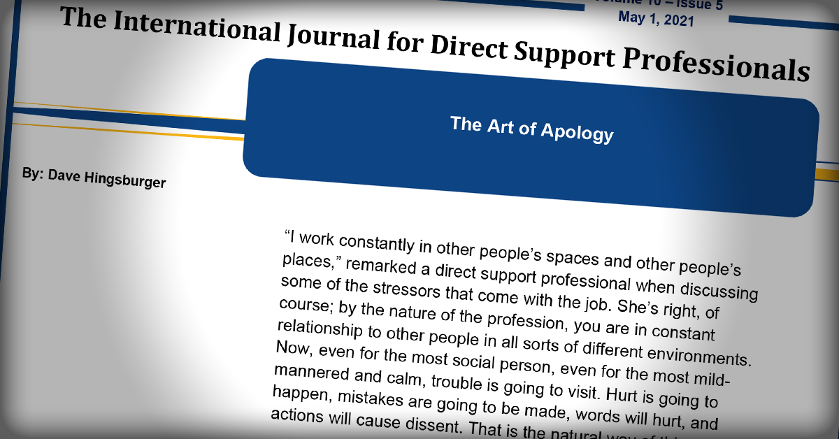 International Journal: The Art of Apology