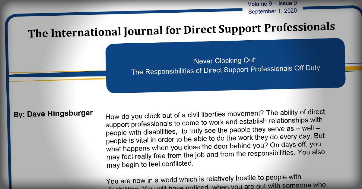 International Journal: Responsibilities of DSPs Off Duty