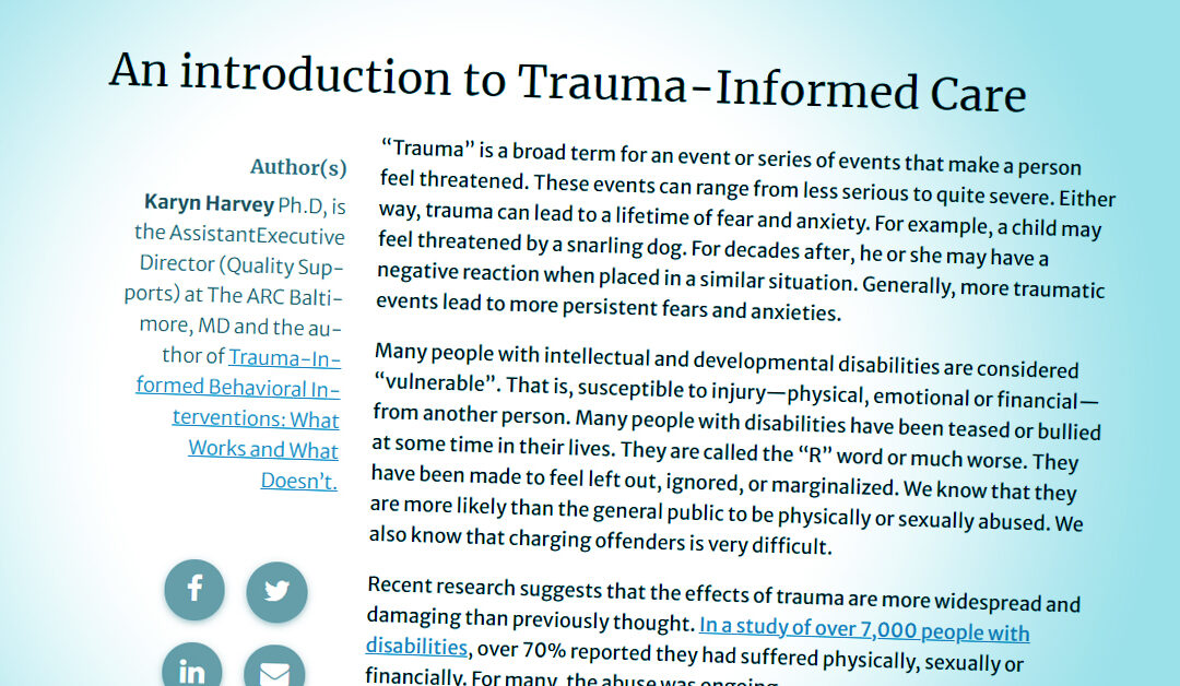 Frontline Initiative: Trauma-Informed Care