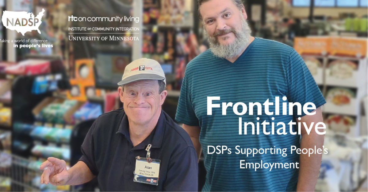 Frontline Initiative: DSPs Supporting Peoples' Employment