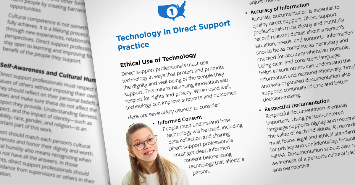 Screenshots of the NADSP Code of Ethics Guidebook