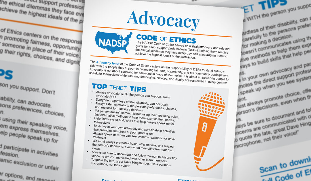 NADSP Code of Ethics: Tenet 1-Page Guides